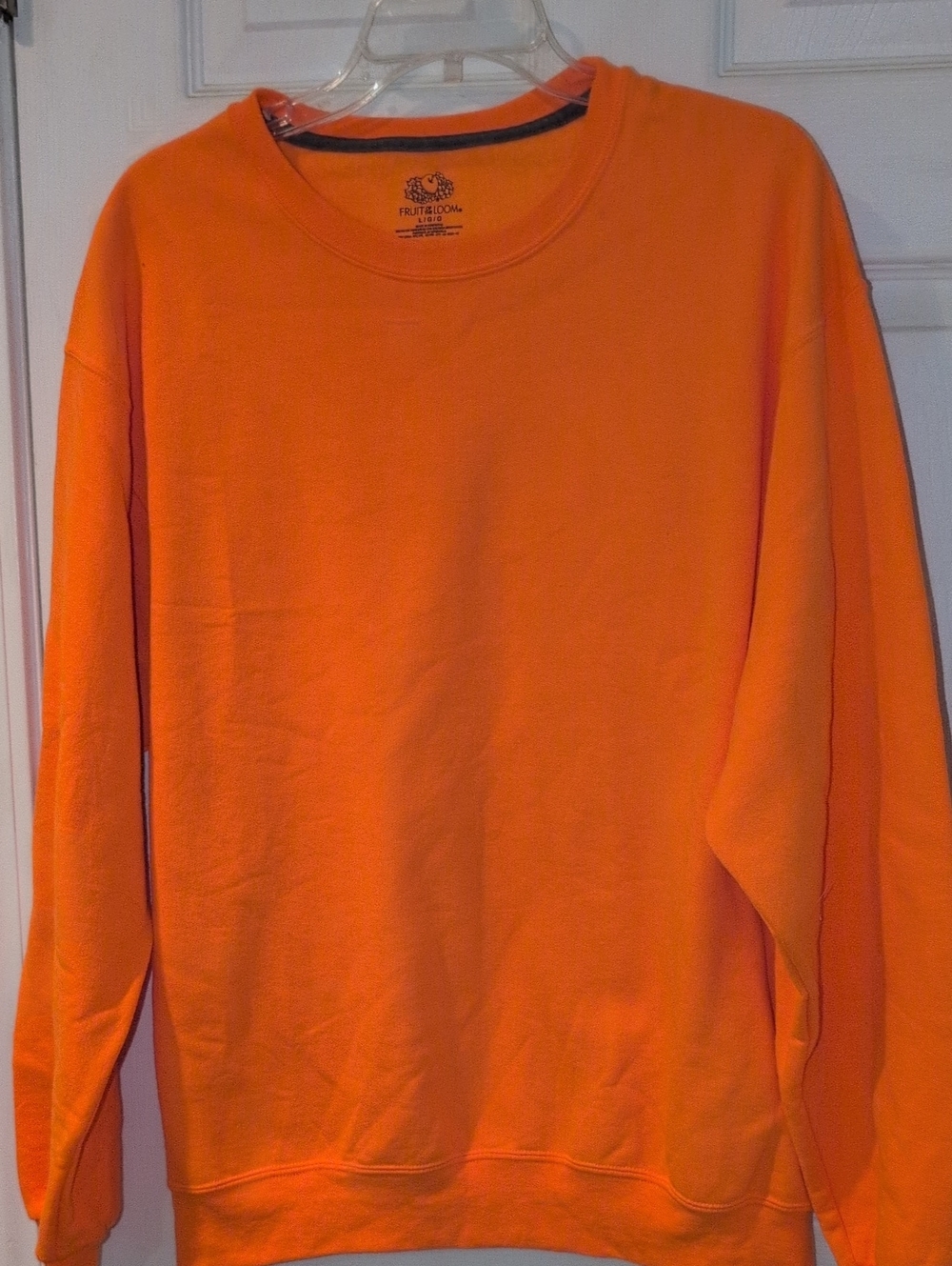 Fruit of the Loom Orange Crewneck Sweatshirt - Classic Solid